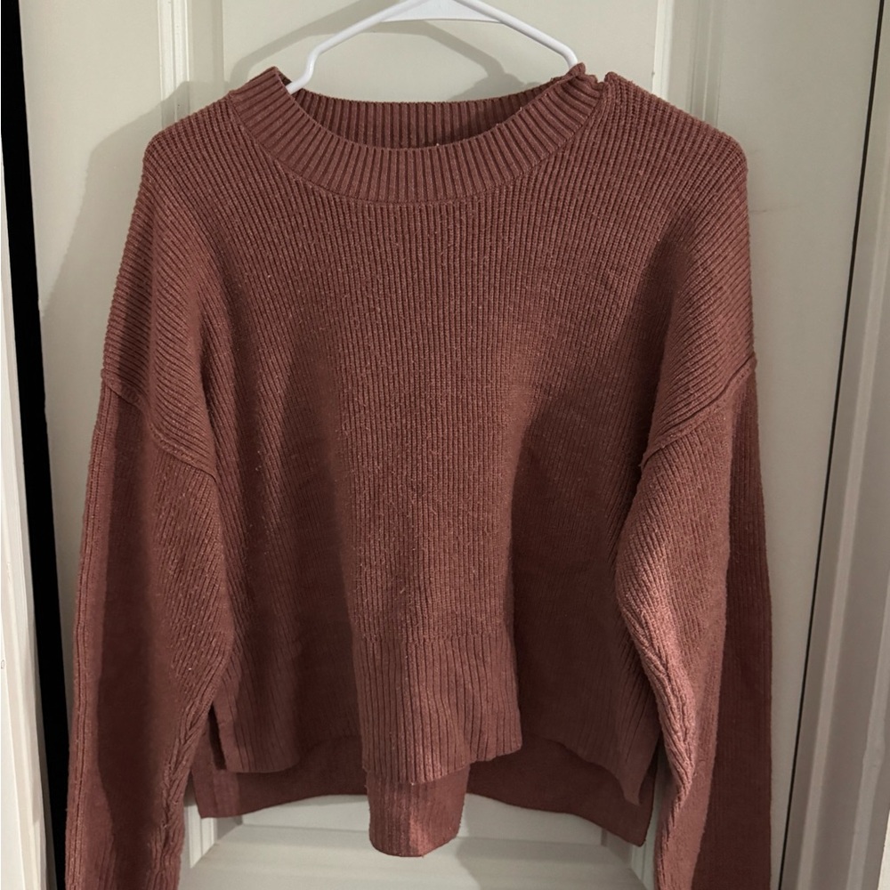 Pink Rose Dusty Rose Crew Neck Sweater